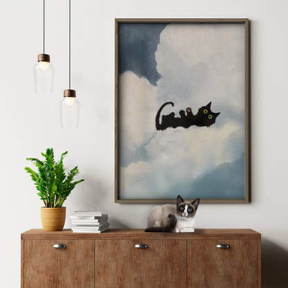 Black Cat In The Clouds 2 3