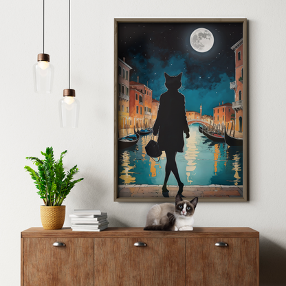Black Cat In Venise