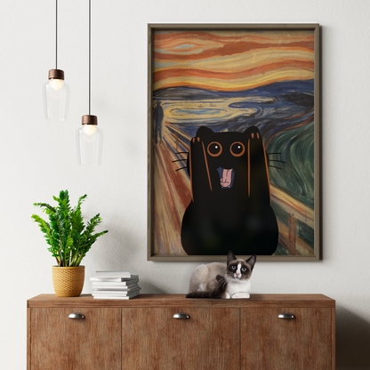 Black Cat Scream X Van Gogh