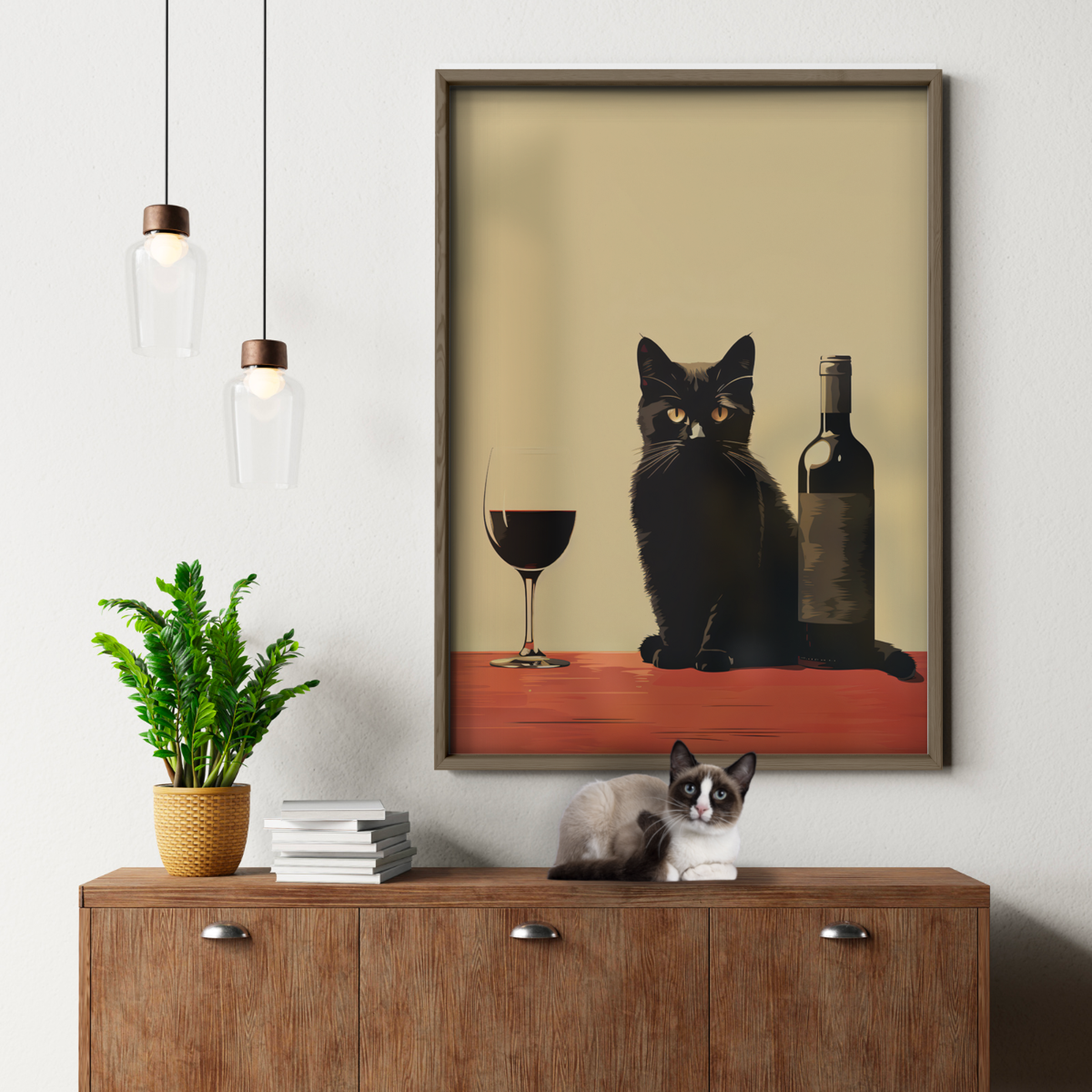Cat At The Bar