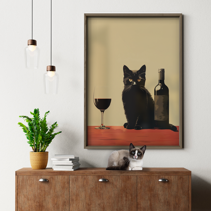 Cat At The Bar