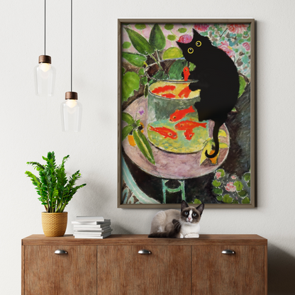 Cat Goldfish X Matisse