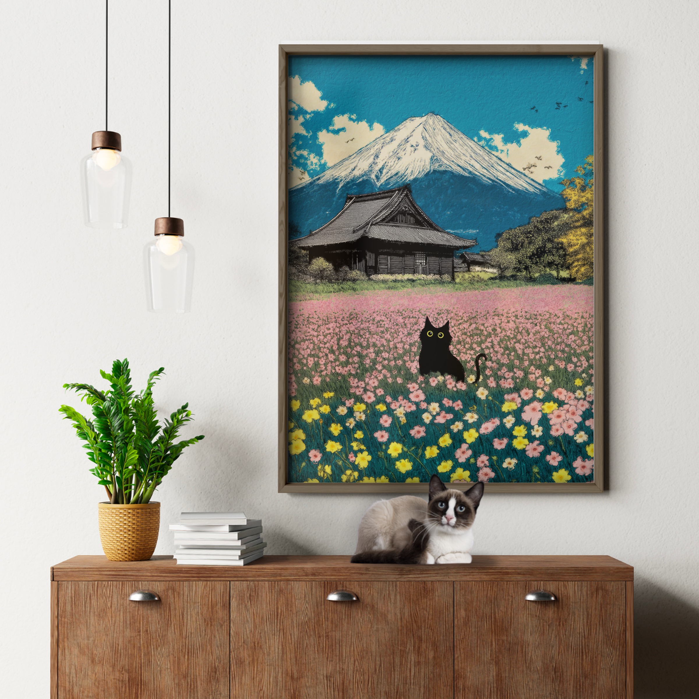 Cat In Mont Fuji