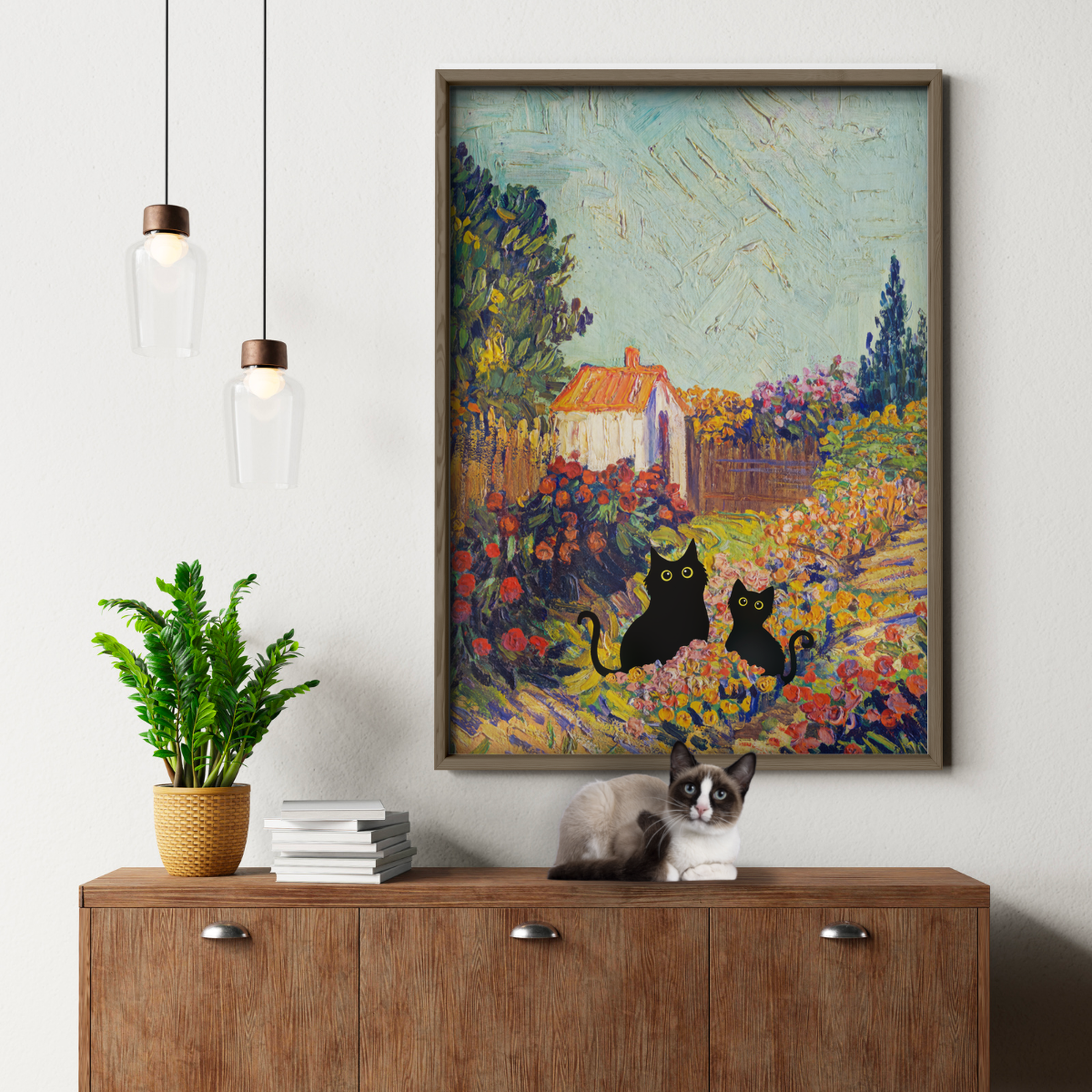 Cat In Van Gogh Provencal