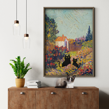 Cat In Van Gogh Provencal