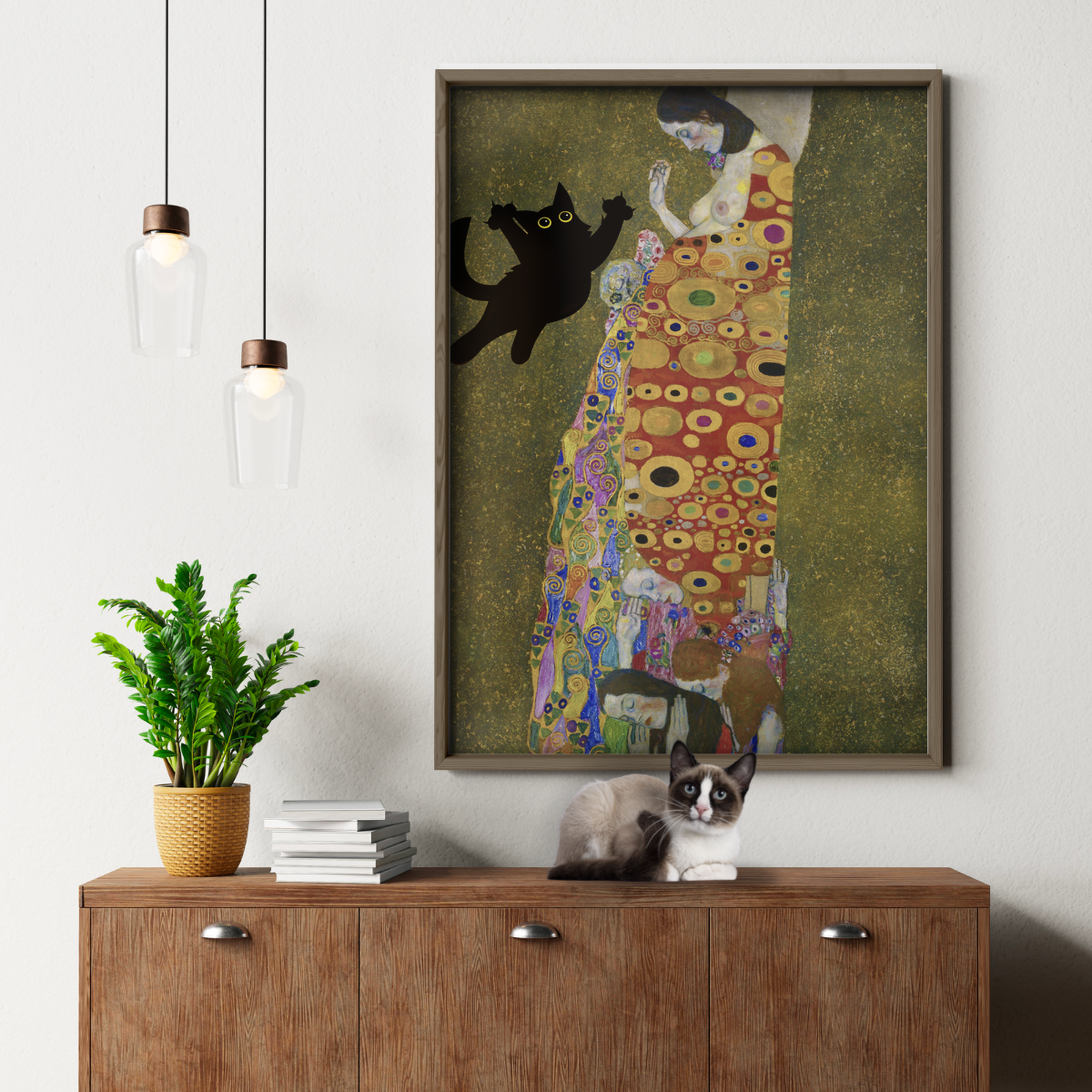 Cat Jump X Klimt The Virgin