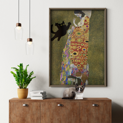 Cat Jump X Klimt The Virgin
