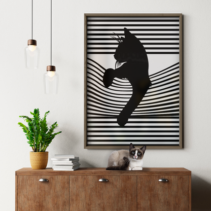 Cat Line B W 2 2