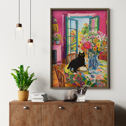 Cat Matisse Window