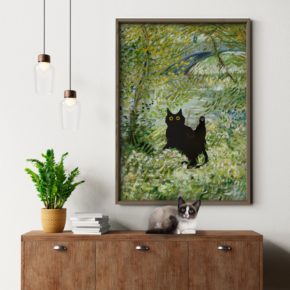 Cat Monet Spring