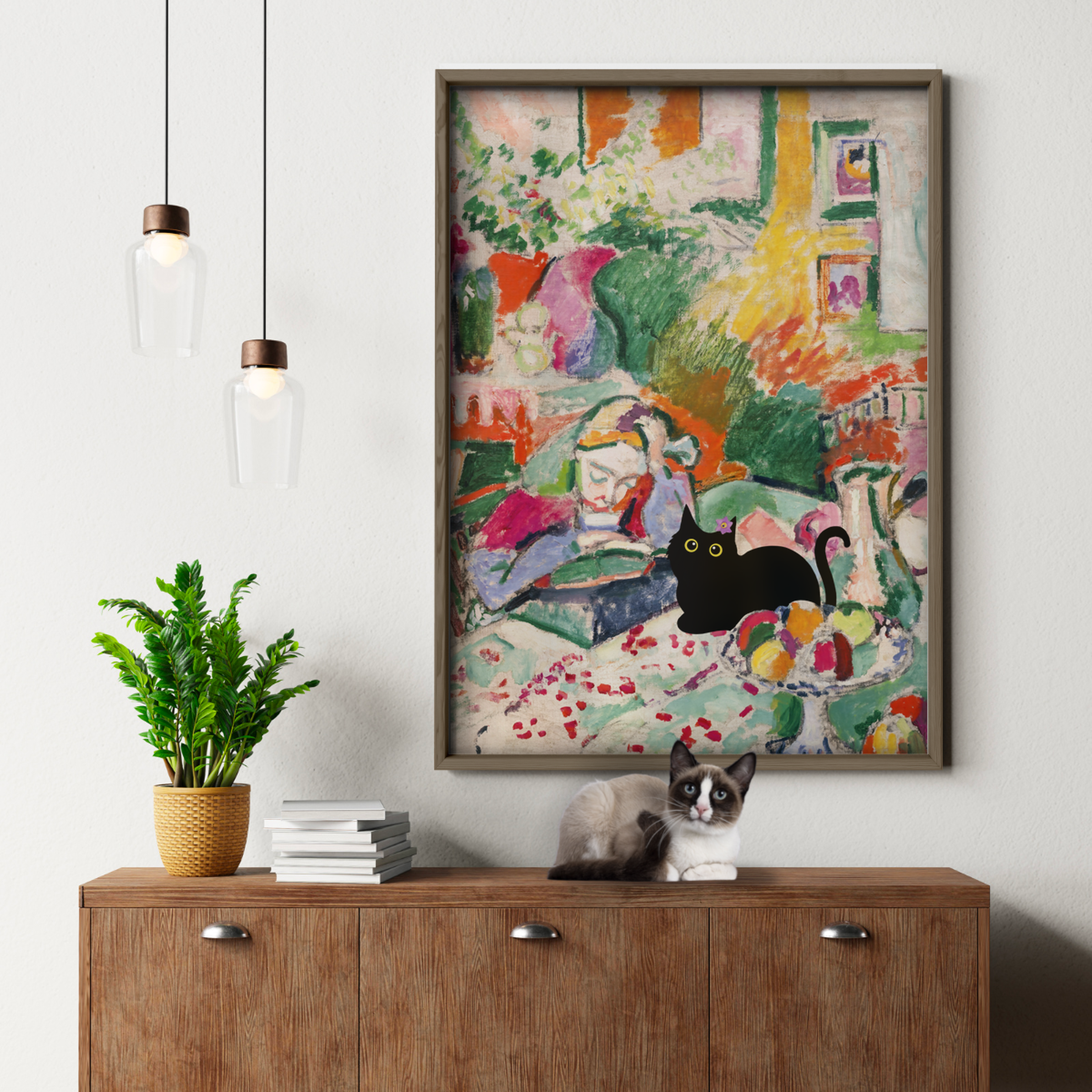 Cat With Matisse Still Life