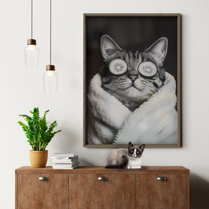 Cozy Cat Cucumber Spa
