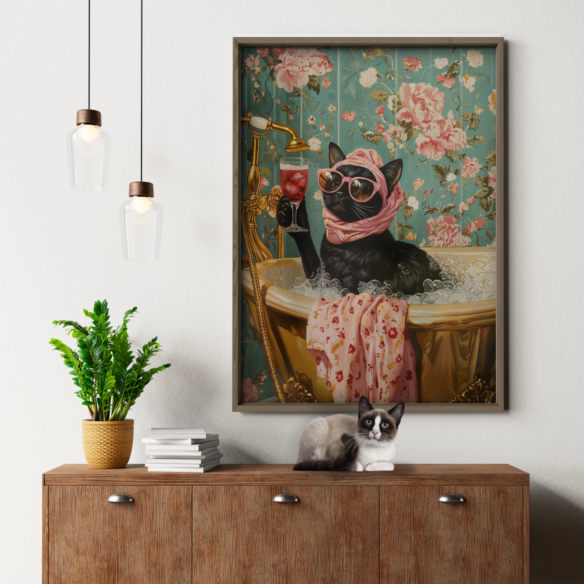 Cozy Cat Glam Bath
