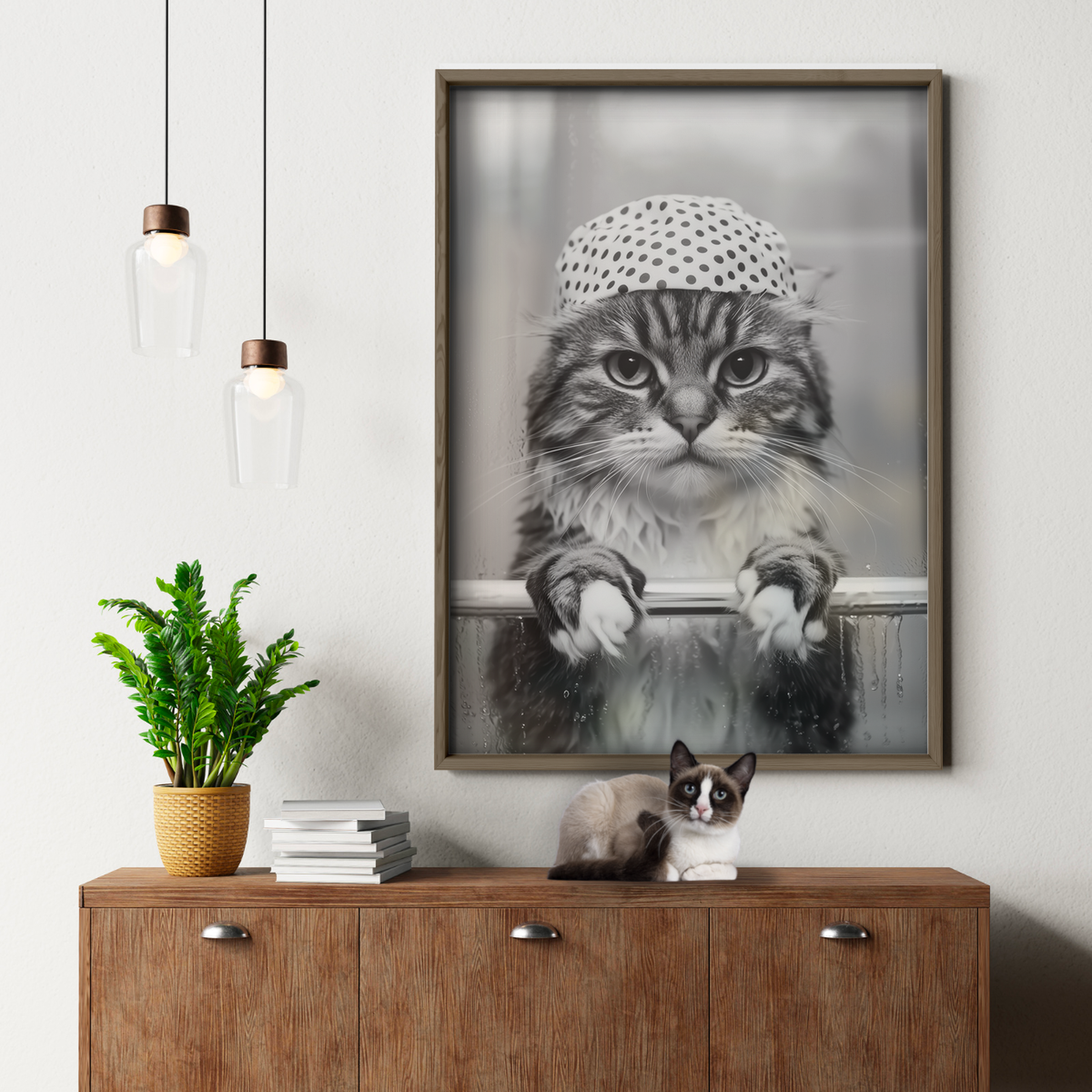 Cozy Cat Shower Cap