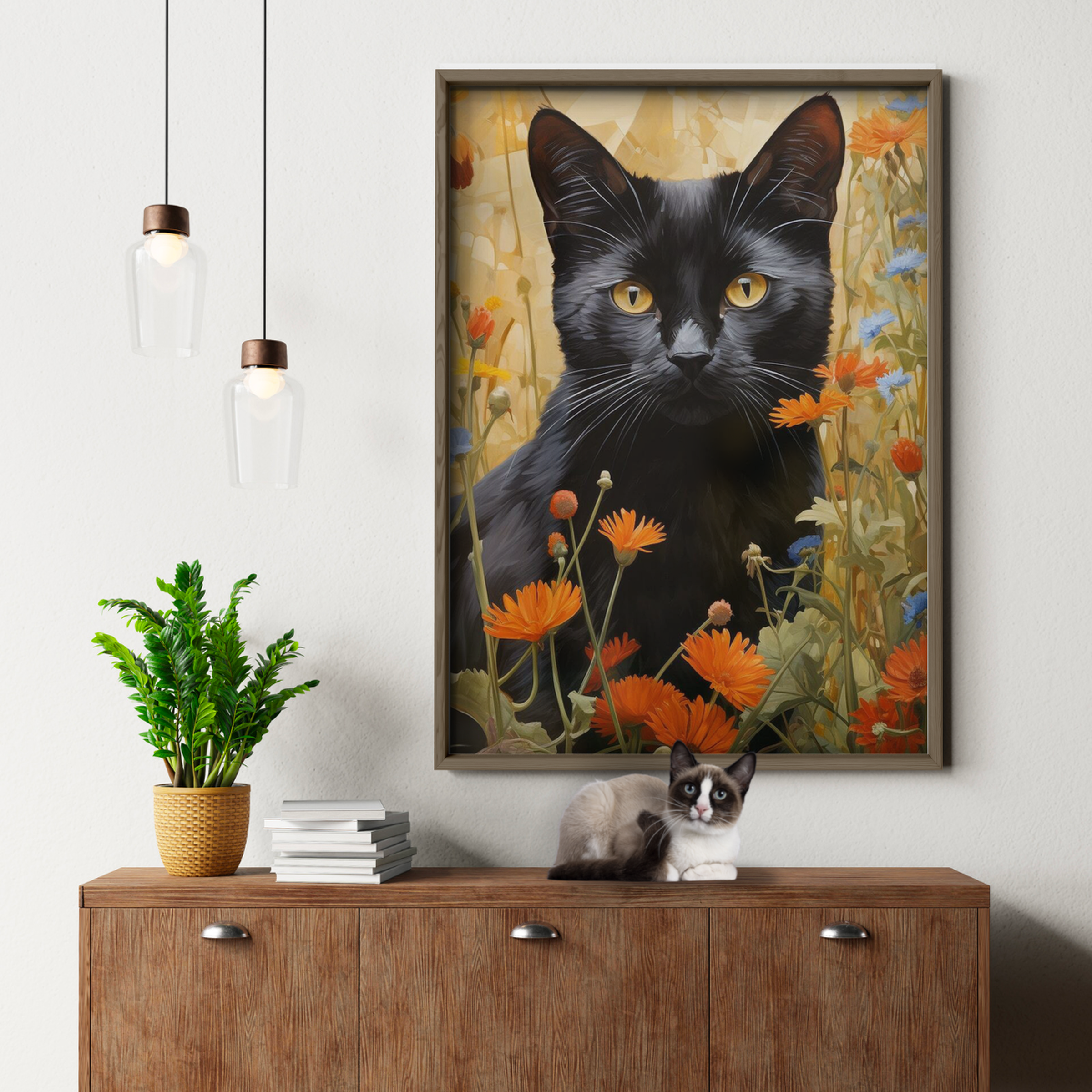 Golden Gaze Cat