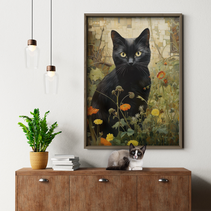 Golden Meadow Cat