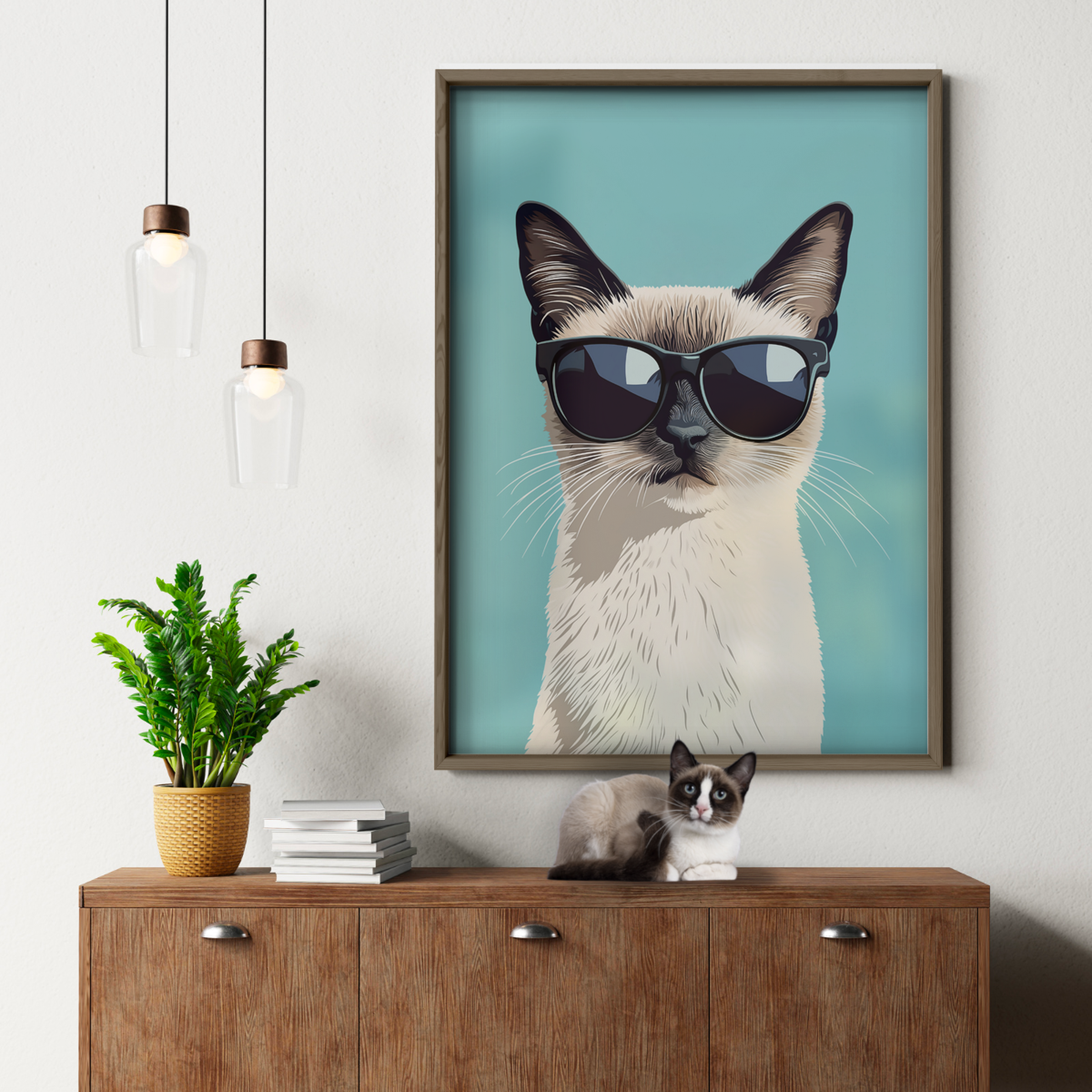 Groovy Cat Cyan