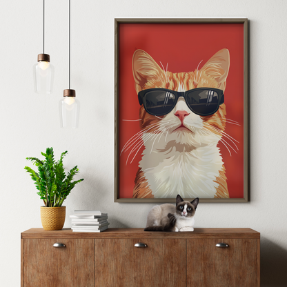 Groovy Cat Red