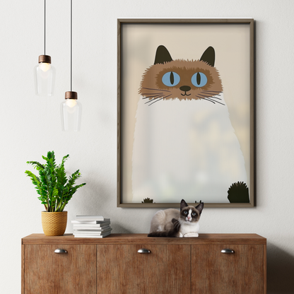 Pop Cat Blue Eyes
