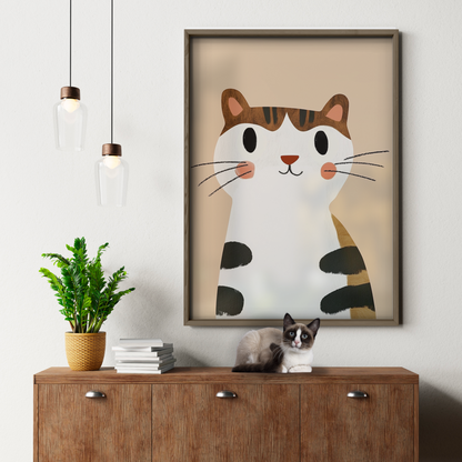 Pop Cat Chubby Face
