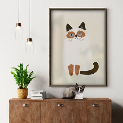 Pop Cat Green Scarf