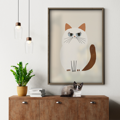 Pop Cat Round Face