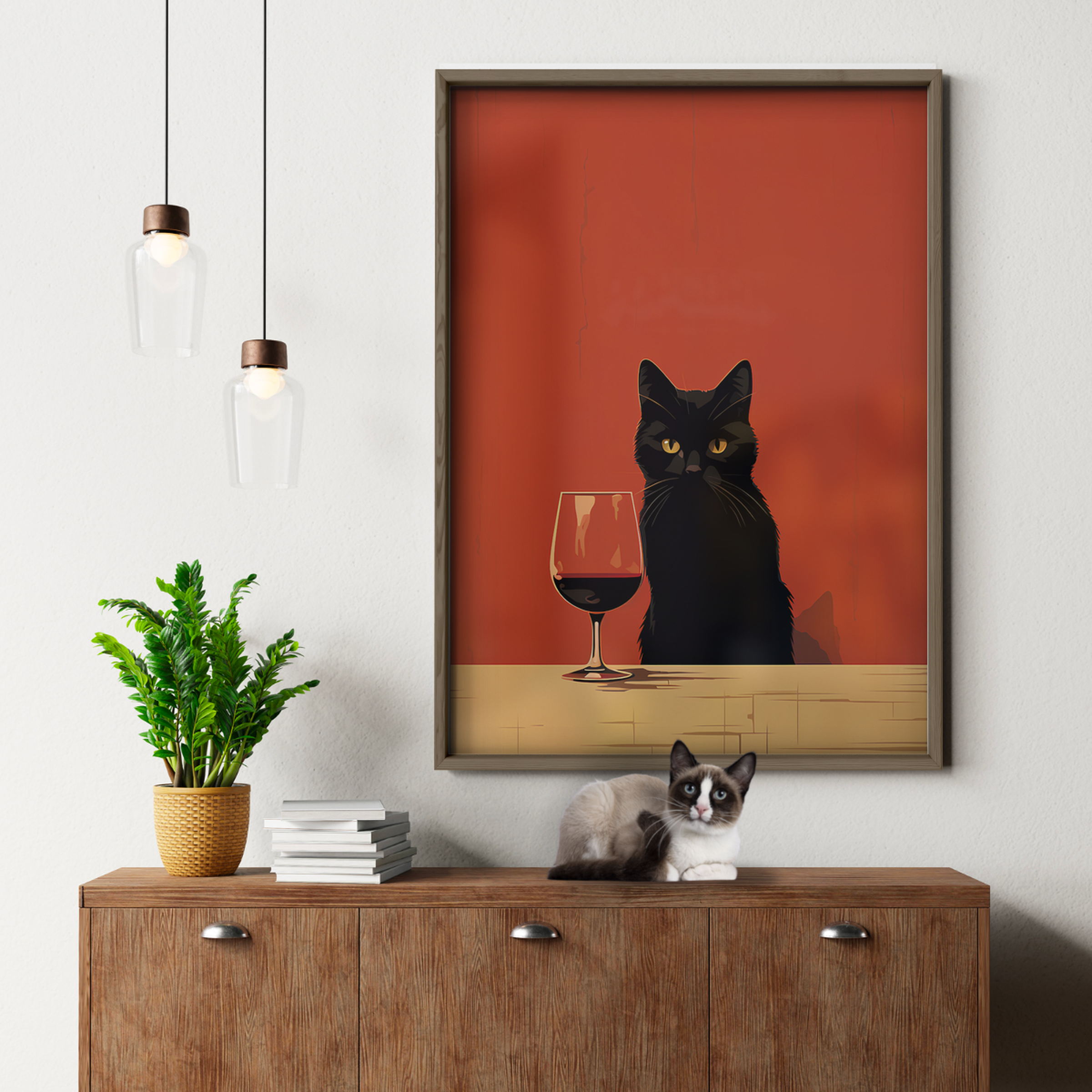 Red Room Black Cat